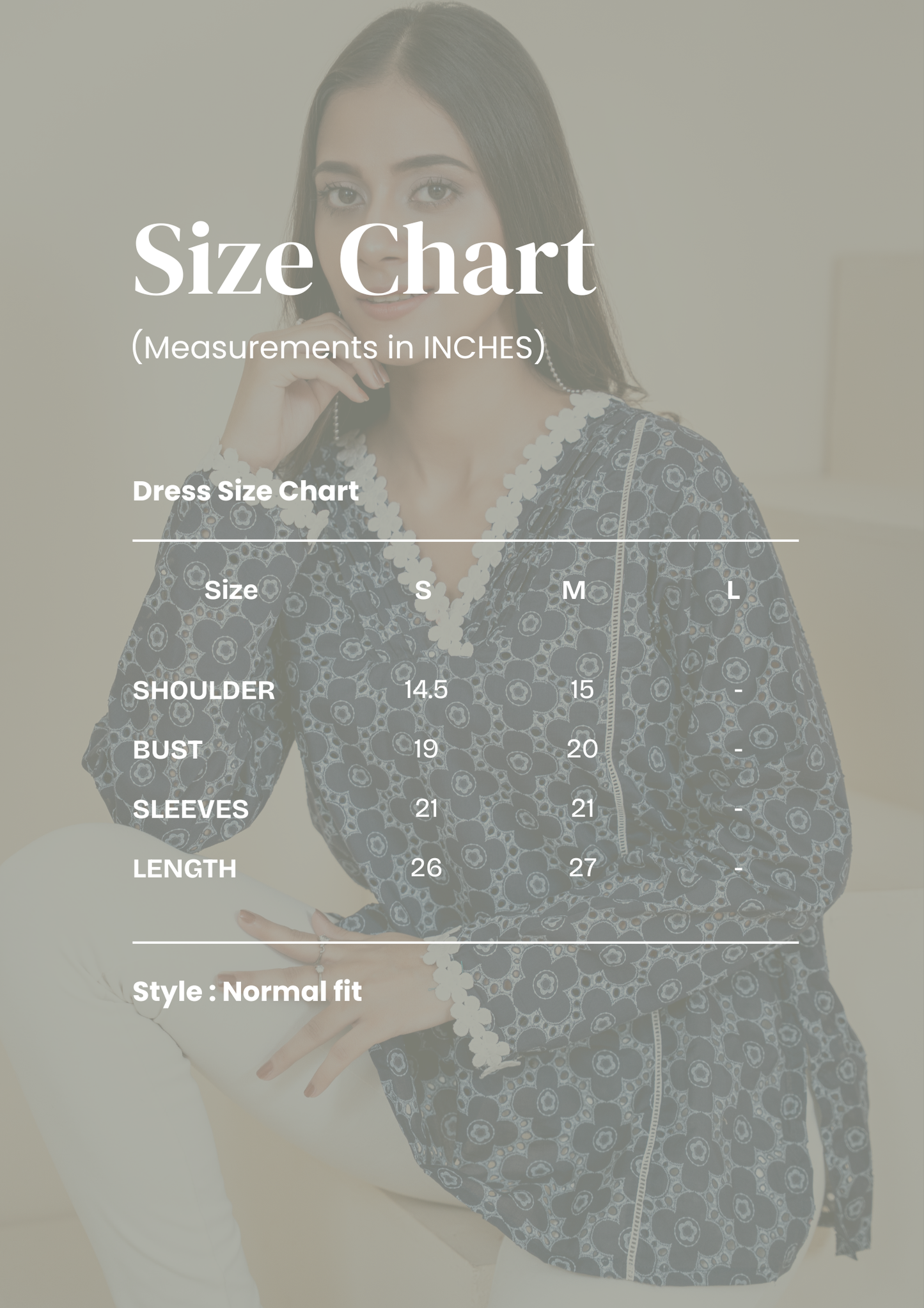 Indigo Mosaic Lace-Trimmed Tunic