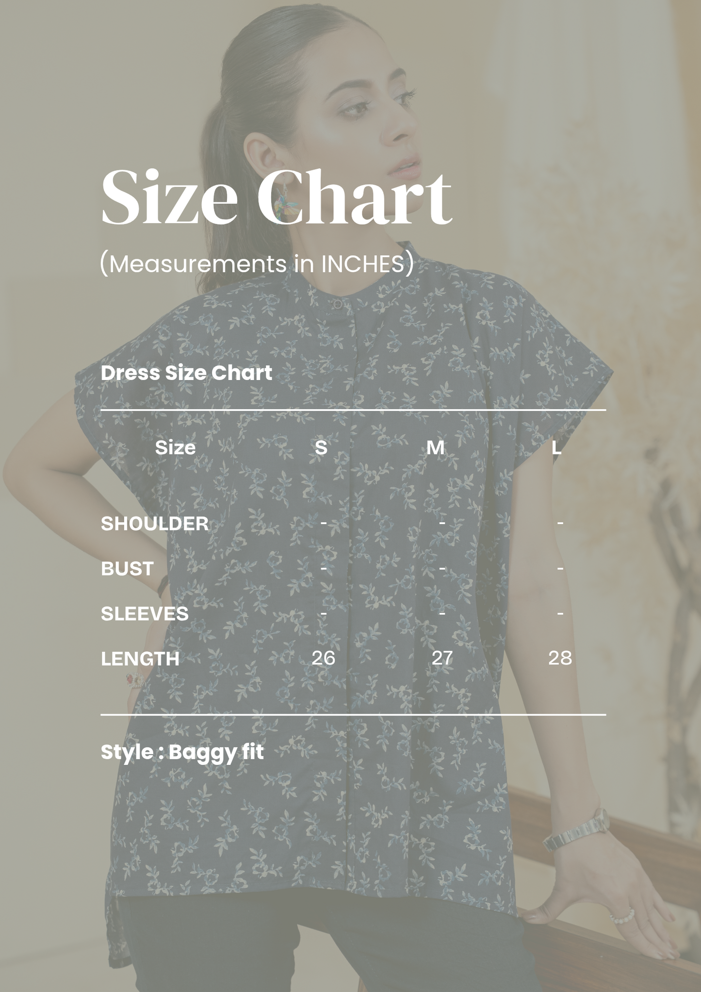 Navy Sprig High-Low Tunic