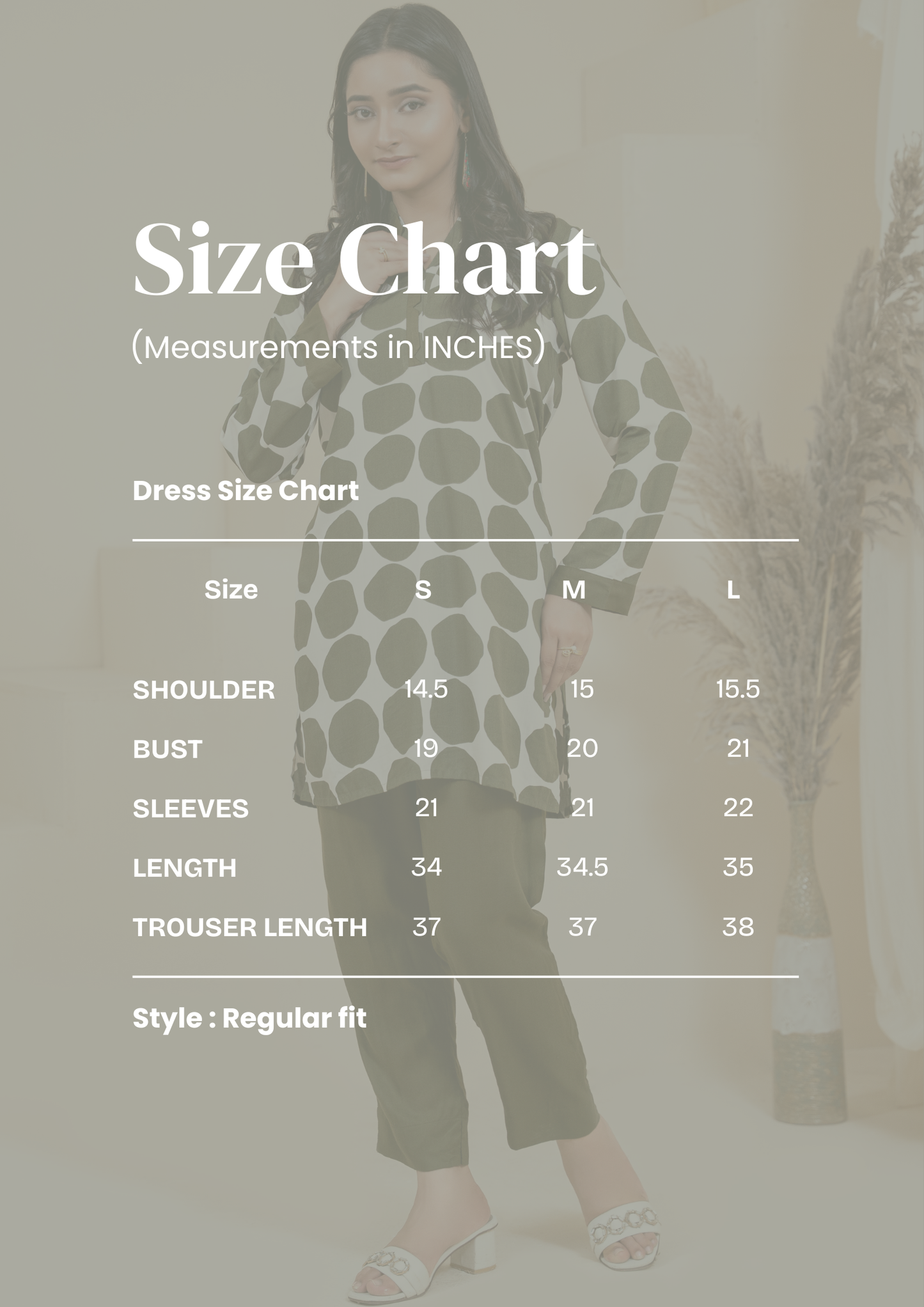 Olive Orb Geometric Co-ord Set