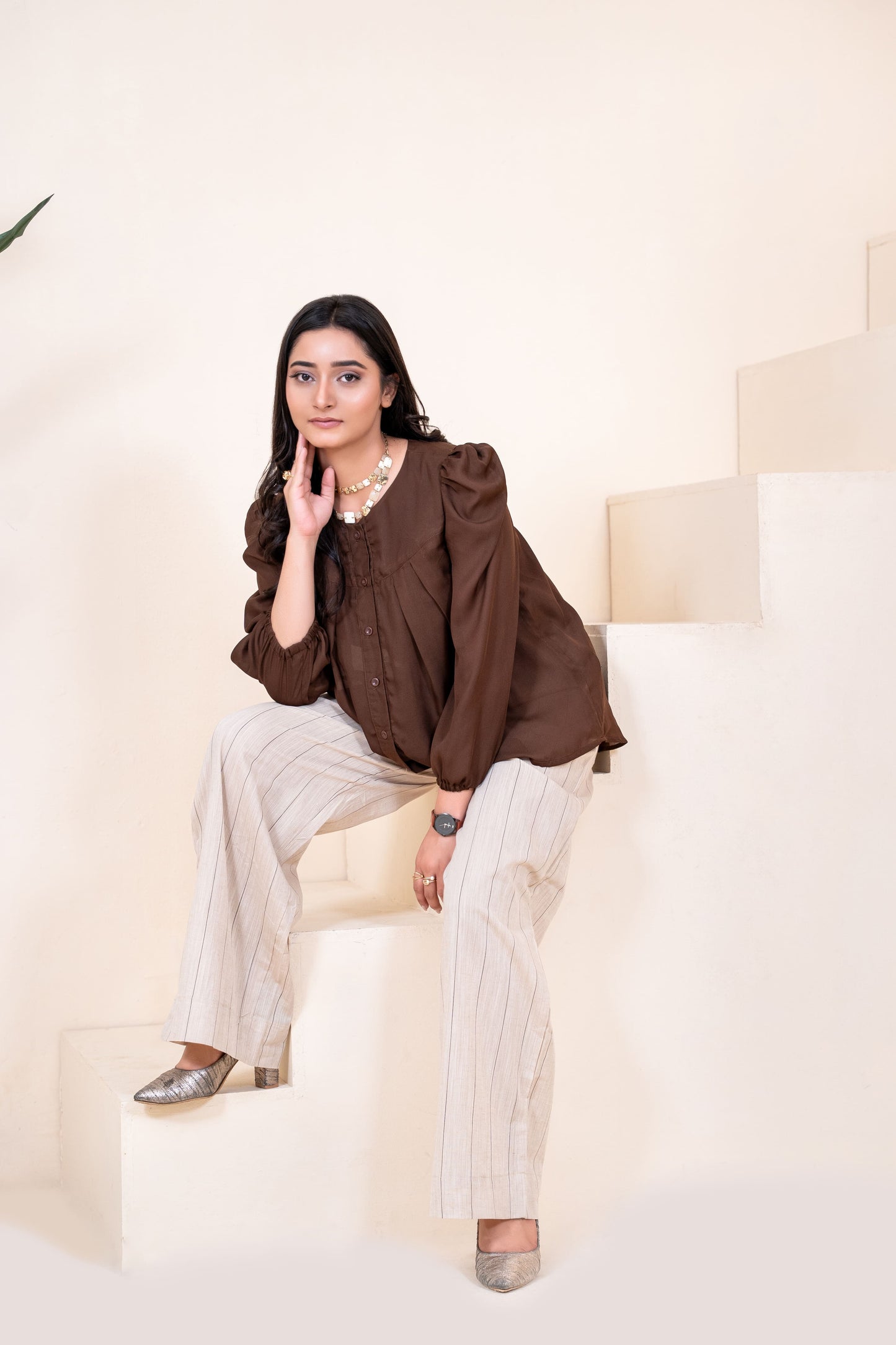 Espresso Artisan Blouse