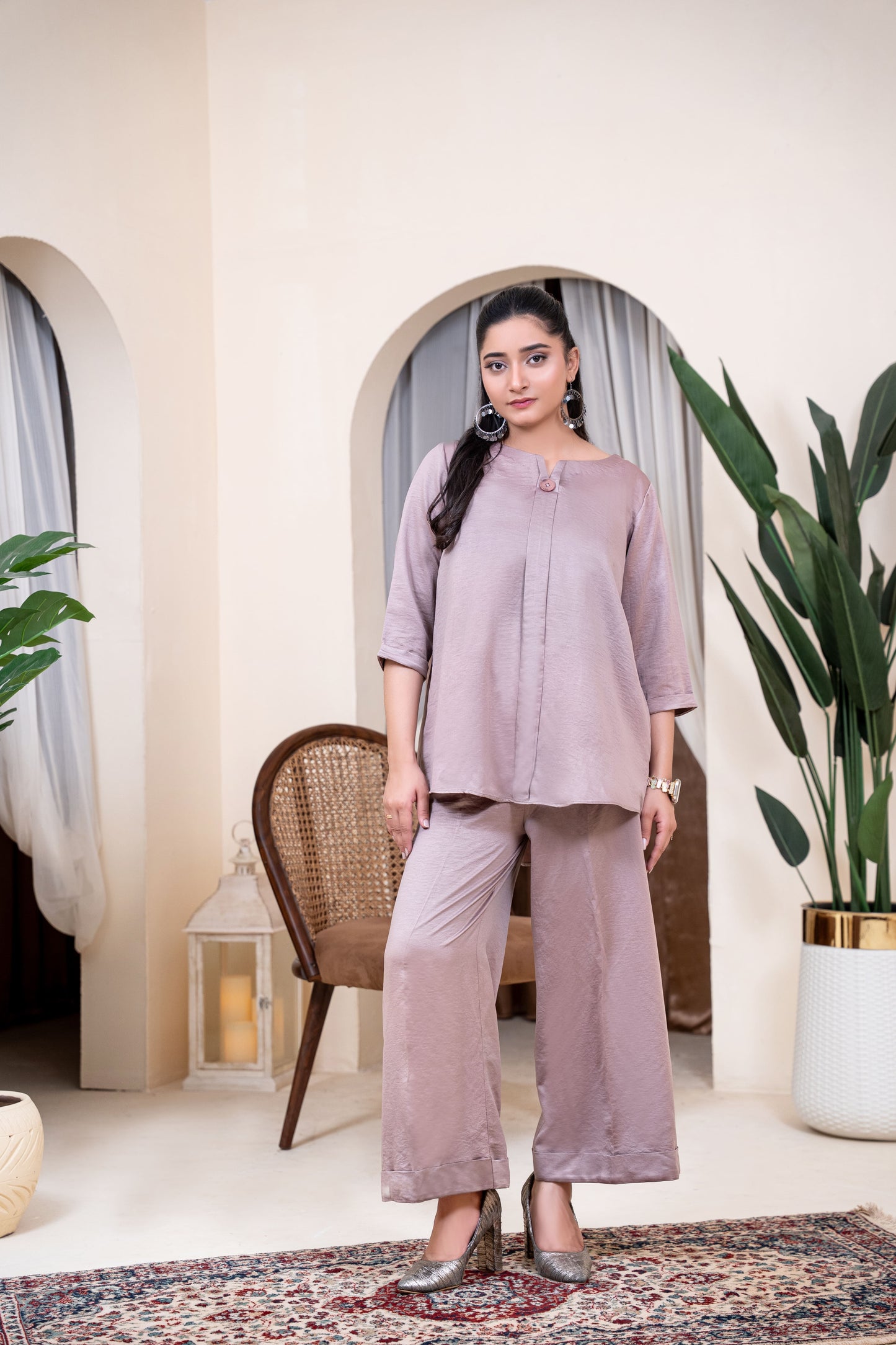 The Dusk Rose Silk Co-ord