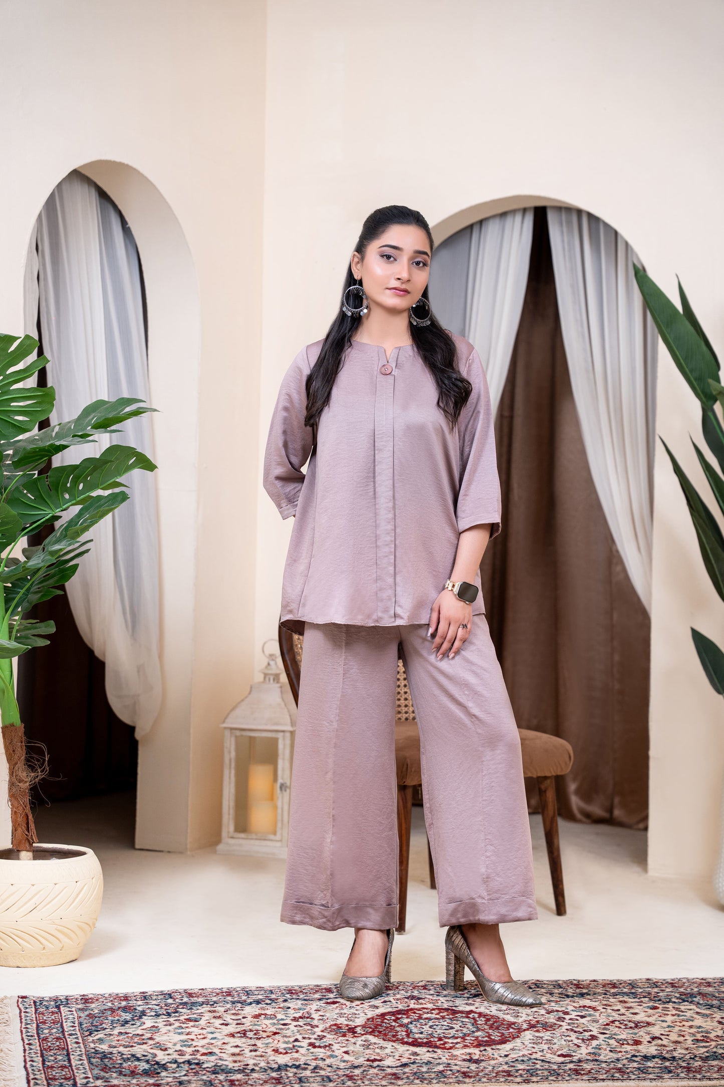 The Dusk Rose Silk Co-ord