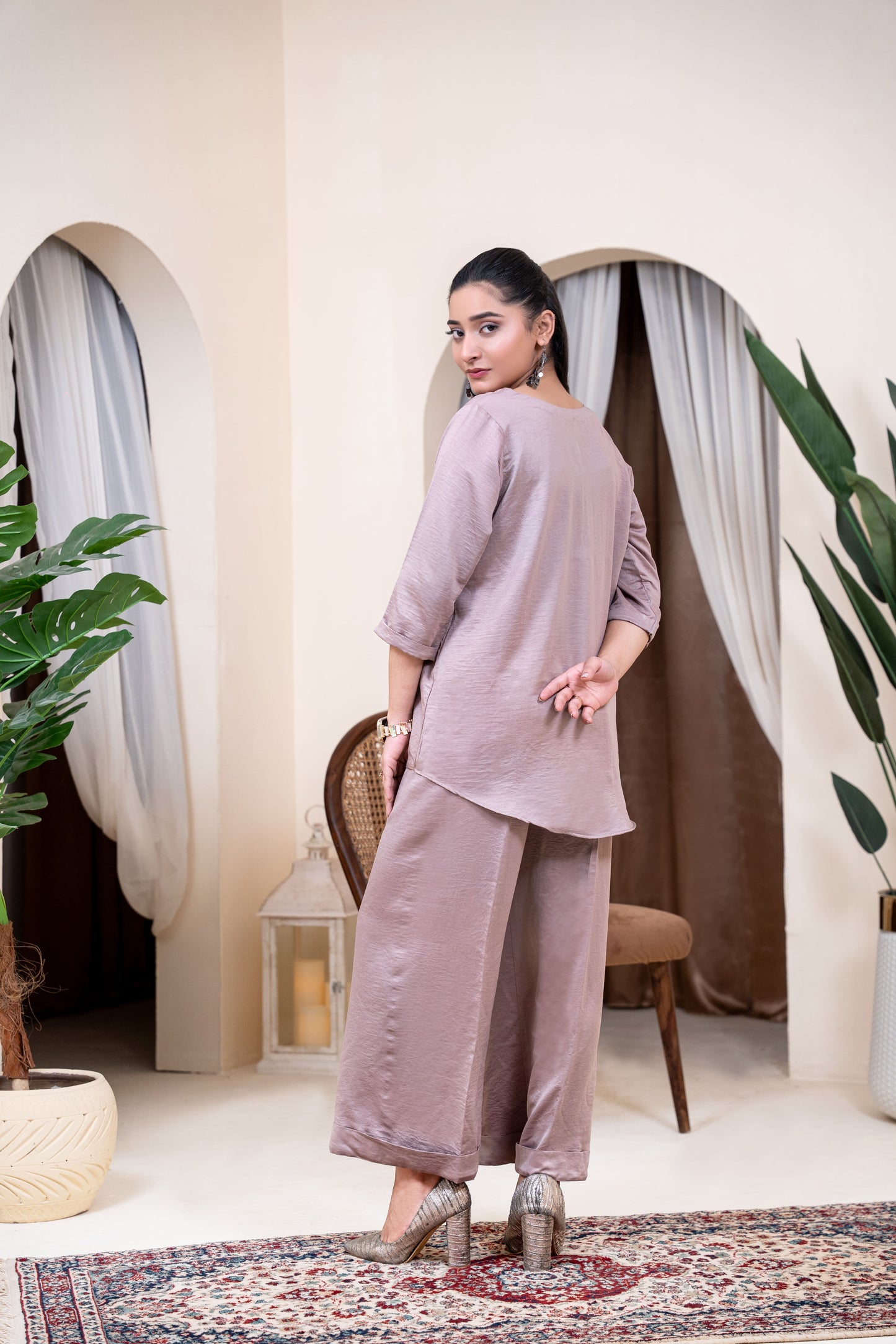 The Dusk Rose Silk Co-ord