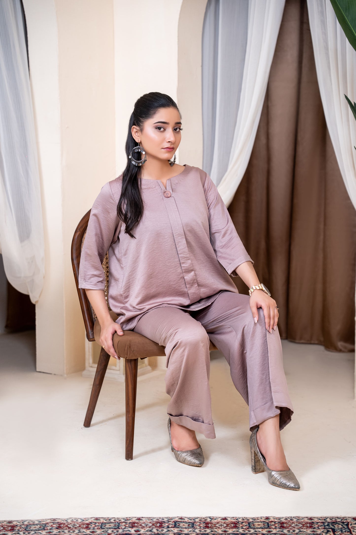 The Dusk Rose Silk Co-ord