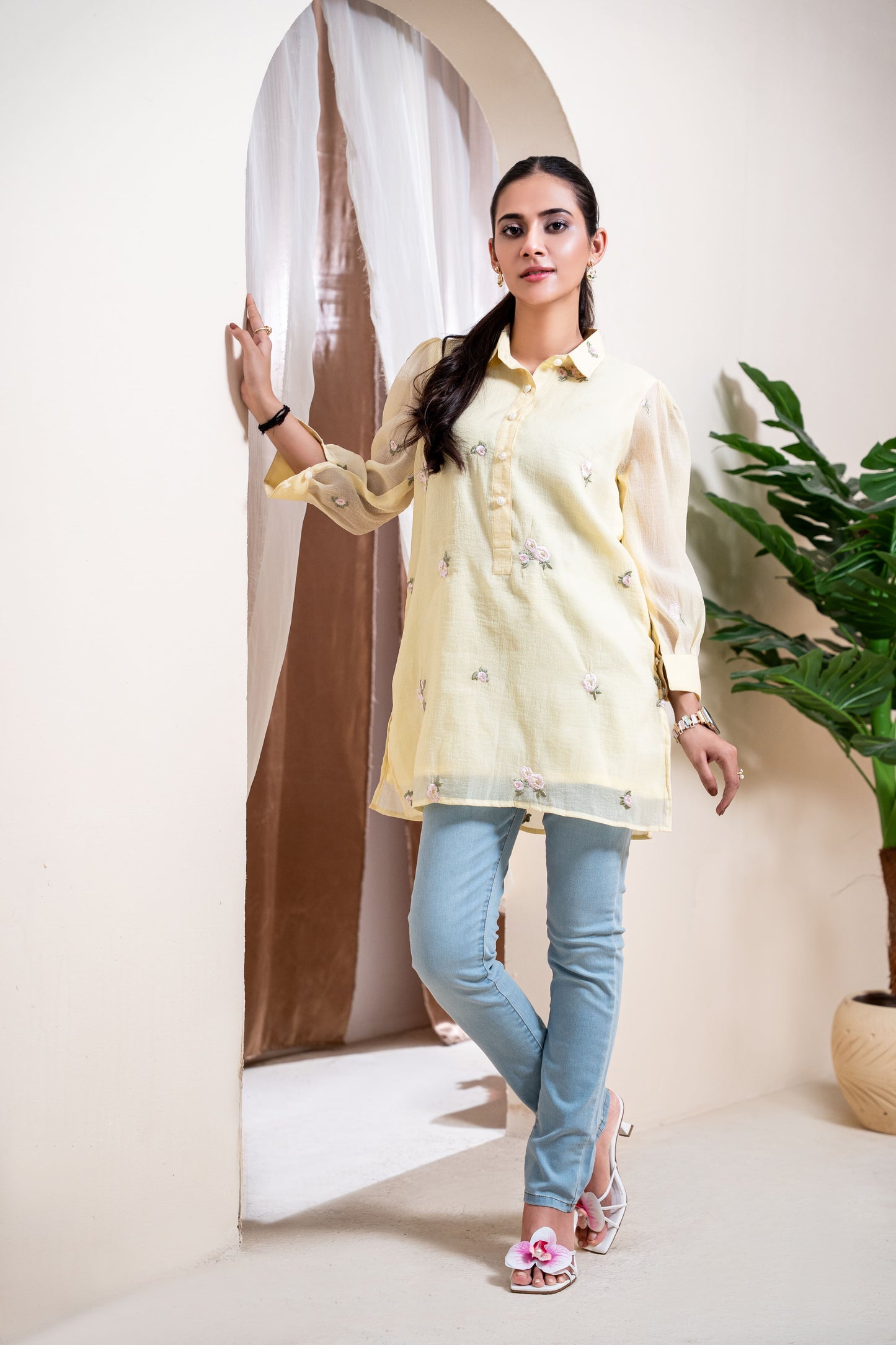 Primrose Organza Fusion Tunic